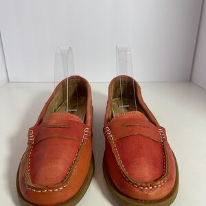 BED|STU x Anthropologie Leather Coral Loafers size 8.5